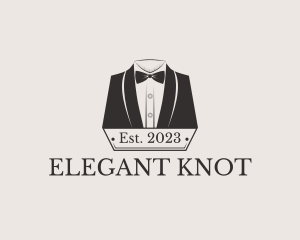 Tuxedo Bow Tie Clothing logo design