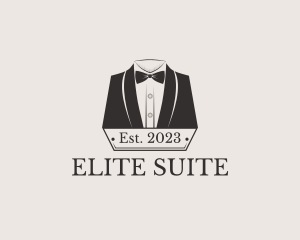 Tuxedo Bow Tie Clothing logo design