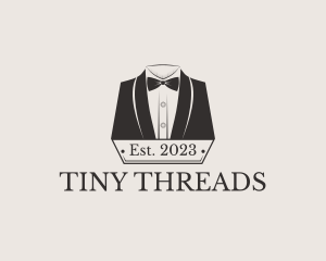 Tuxedo Bow Tie Clothing logo design