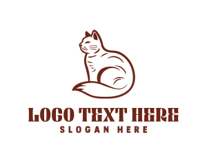 Veterinarian - Cat Pet Veterinarian logo design