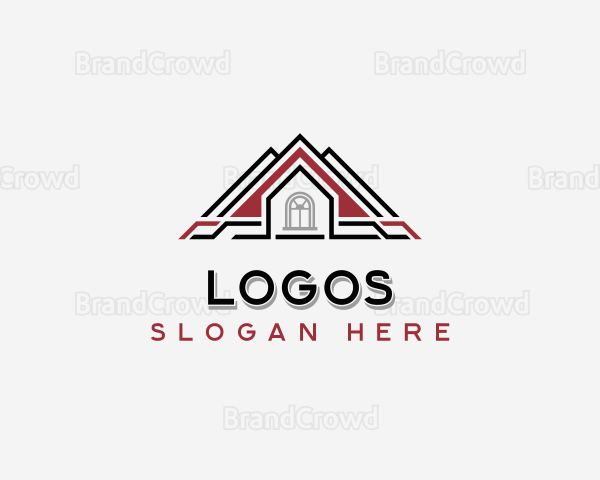 Construction Realtor Roof Logo