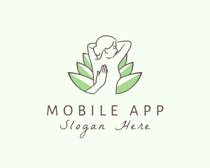 Woman Massage Spa Logo
