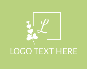 Green Branch - Flower Feminine Cosmetics Letter logo design