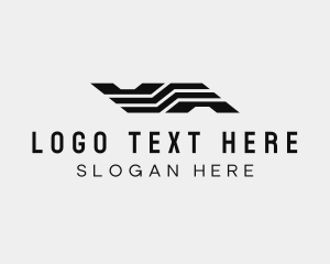 Aviation - Logistics Company Letter A logo design