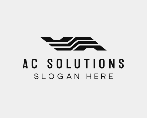 Logistics Company Letter A logo design