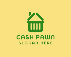 Pawn - Supermarket Market Cart logo design