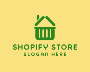 Supermarket Market Cart logo design