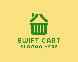 Supermarket Market Cart logo design