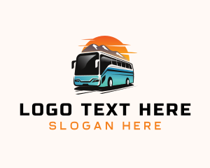 Double Decker - Transportation Bus Vehicle logo design