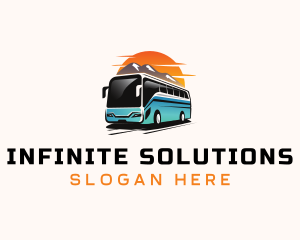 Tour Guide - Transportation Bus Vehicle logo design