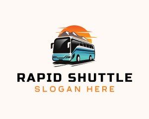 Shuttle - Transportation Bus Vehicle logo design