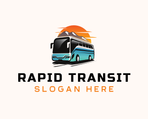 Shuttle - Transportation Bus Vehicle logo design