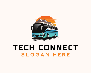 Liner - Transportation Bus Vehicle logo design