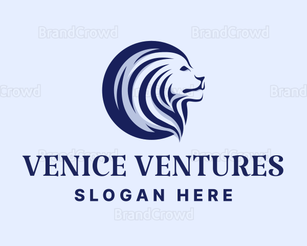 Stately Lion Head Logo