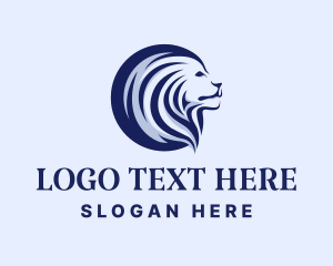 Wild - Stately Lion Head logo design