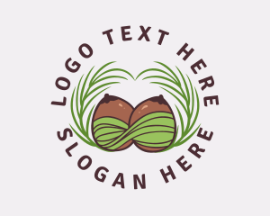 Foliage - Sexy Coconut Fruit logo design