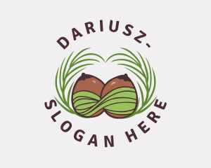 Leaf - Sexy Coconut Fruit logo design