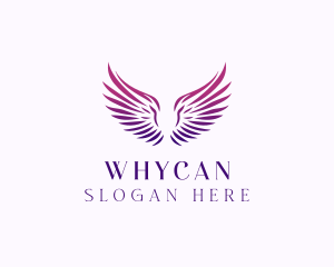 Funeral - Memorial Angel Wings logo design