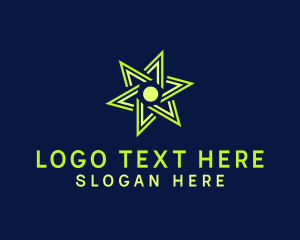 Star - Geometric Star Decoration logo design