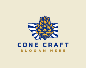 Montana Pine Cone logo design