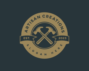 Artisan Hammer Carpentry logo design