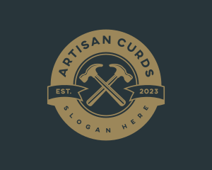 Artisan Hammer Carpentry logo design