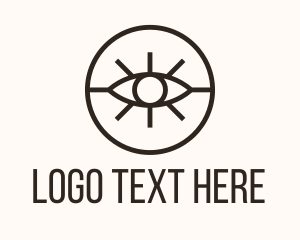 Ophthalmologist - Monoline Round Eye logo design