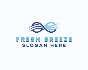 Breeze - Infinity HVAC Cooling logo design