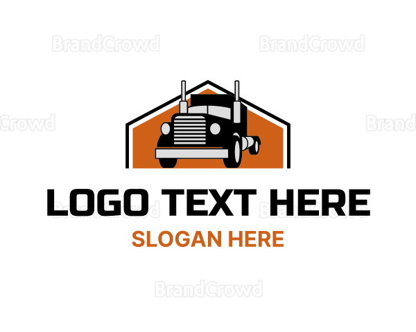 Logistics Freight Truck Logo