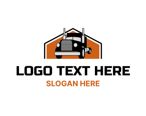Highway - Logistics Freight Truck logo design