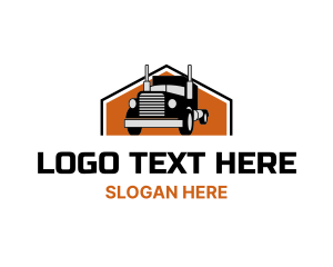 Delivery - Logistics Freight Truck logo design