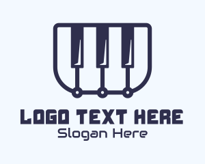 Keyboard - Online Piano Class logo design