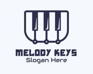 Piano - Online Piano Class logo design