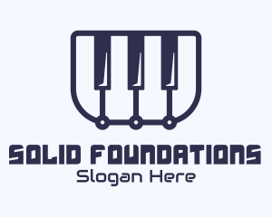 Music Shop - Online Piano Class logo design