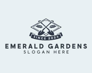 Garden Shovel Tools logo design