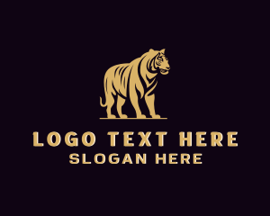 Zoo - Tiger Wildlife Animal logo design