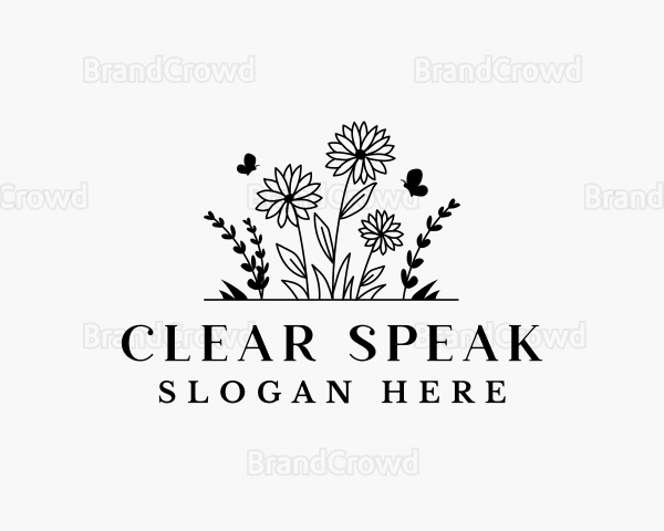 Landscaping Flower Garden Logo