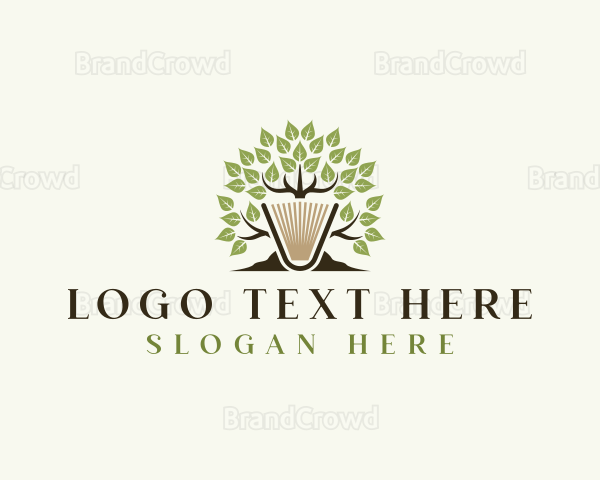 Tree Book Literature Logo