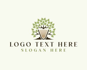 Author - Tree Book Literature logo design