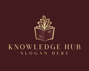 Book Tree Library logo design