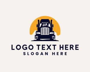 Dump Truck - Express Truck Logistics logo design