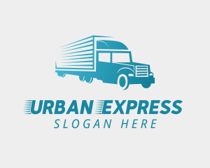 Logistic Truck Express logo design