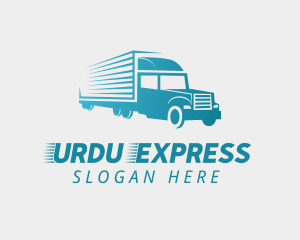 Logistic Truck Express logo design