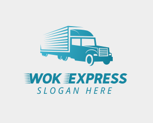 Logistic Truck Express logo design