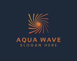 Water Drain Spiral logo design