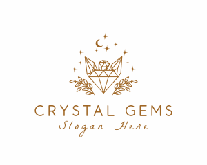 Cosmic Diamond Gemstones logo design