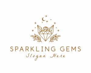 Cosmic Diamond Gemstones logo design