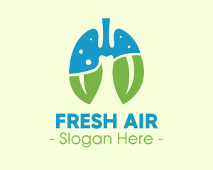 Lungs - Fresh Breath Lungs logo design