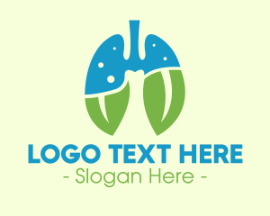 Lung - Leaf Breath Lungs logo design