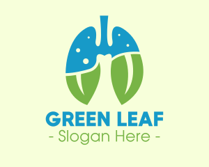 Leaf - Leaf Breath Lungs logo design